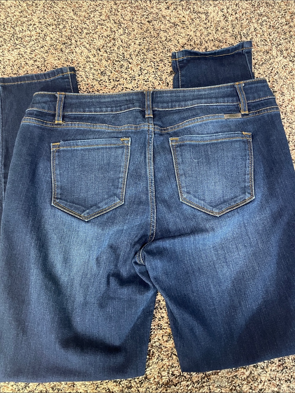 KanCan High Rise Straight Leg Dark Blue Jeans Stretch Skinny Size 31 | NWOT - Picture 4 of 7